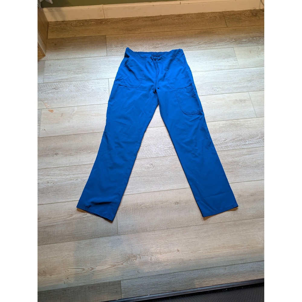 Scrubstar Premium Scrubwear Electric Blue Cargo Scrub Pants WM117 Small